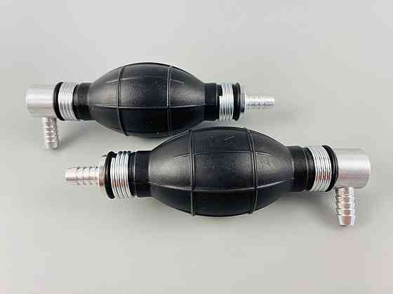 Ручний насос для перекачування рідини з клапаном масло-бензостійка гума алюмінієві наконечники d=8 мм Мукачево