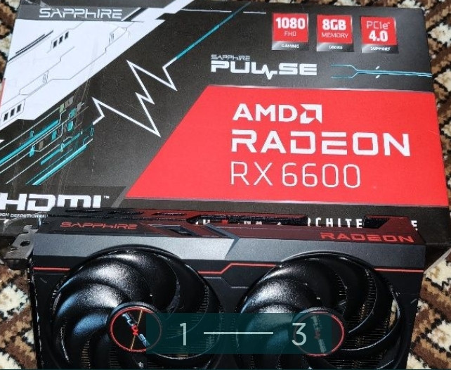 Відеокарта Sapphire Radeon RX 6600 Pulse 8GB GDDR6 (128bit) Киев - изображение 3