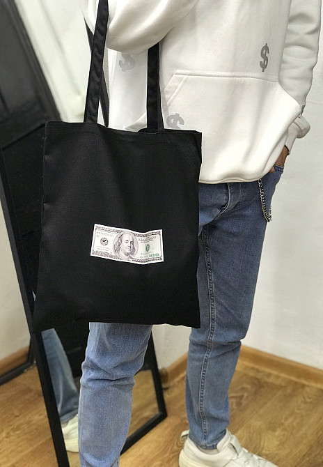 Еко сумка \ ШОПЕР с купюрой 100$. Черновцы - изображение 3