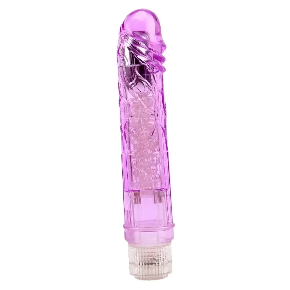 Прозрачный реалистичный вибратор Chisa Crystal Jellie на батарейках, фиолетовый Sex Aura Киев - изображение 3