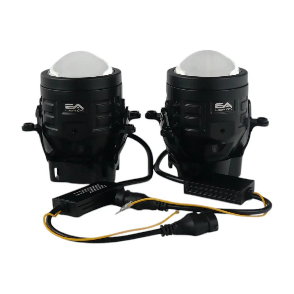 Комплект протитуманних LED фар EA A1 Renault Citroen Ford Mitsubishi Peugeot Subaru 100W ПТФ FOG біле/жовте Харків - фото 9