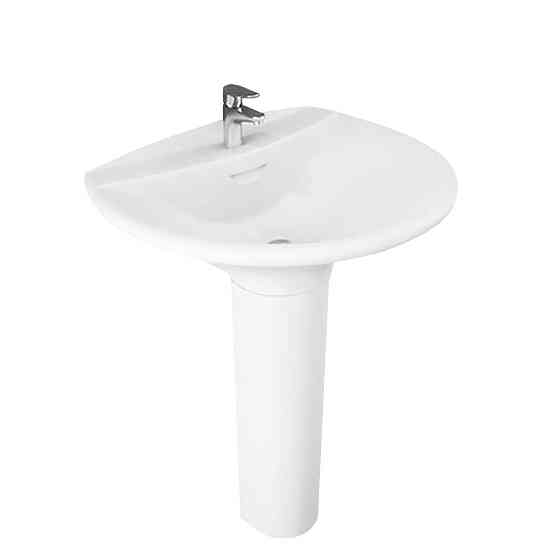 Раковина з ніжкою RAK Ceramics Venice 650x205x510 мм (RAK0039) Білий Київ