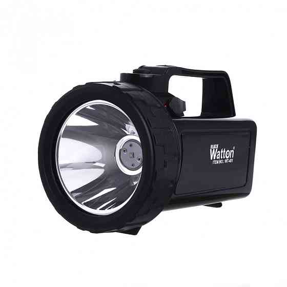 Яркий мощный аварийный аккумуляторный фонарь-прожектор WT-401 дальность 500-600 м с ремнем для переноски Каменец-Подольский