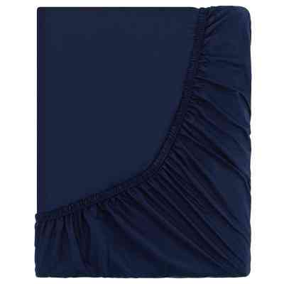 Простирадло Ardesto на резинці Mix&amp;Match, 100% бавовна, сатин синій 160х200+30 см (ART1620FSN) Вінниця