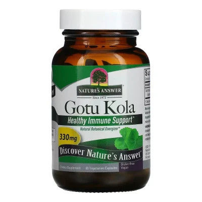 Вітамінно-мінеральний комплекс Nature&apos;s Answer Готу колу, 330 мг, Gotu Kola, Healthy Immune Support, 60 вегетаріанських до (NTA-16393) Вінниця - фото 1