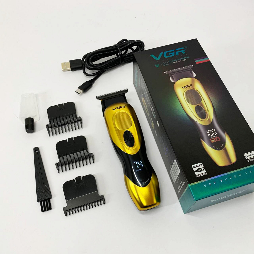 Машинка для стрижки короткої стрижки, Професійний тример з насадками Профі машинка для волосся SZ-16 Івано-Франківськ - фото 2