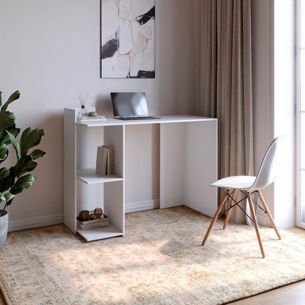 Cтіл комп'ютерний з 2 полицями М-ЗОН Джеко 1200/12 Німфея Альба (MZN-031019) Львів - фото 1