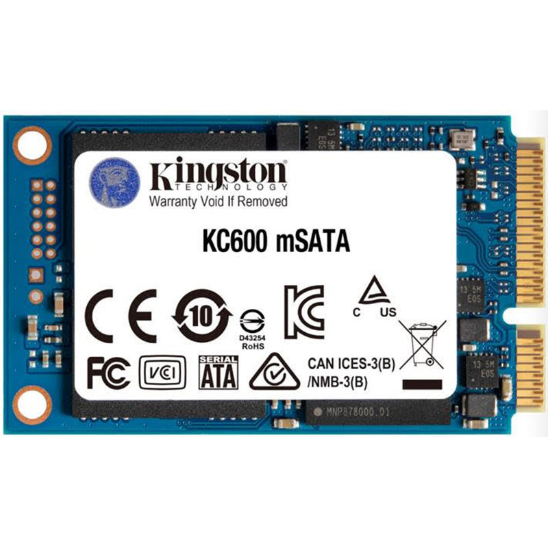 Накопичувач SSD 512GB Kingston KC600 mSATA SATAIII 3D TLC (SKC600MS/512G) mSATA Харьков - изображение 1