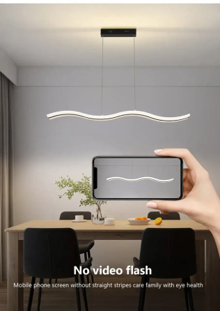 Светодиодная люстра Волна PJ810 100х10см (Белая) Винница