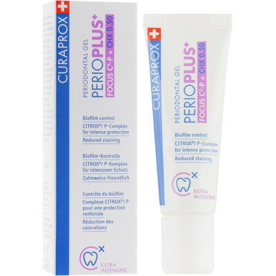 Гель для ротової порожнини Curaprox PerioPlus+ Focus Periodontal Gel З хлоргексидином 0.5% 10 мл (7612412426625) Вінниця - фото 1
