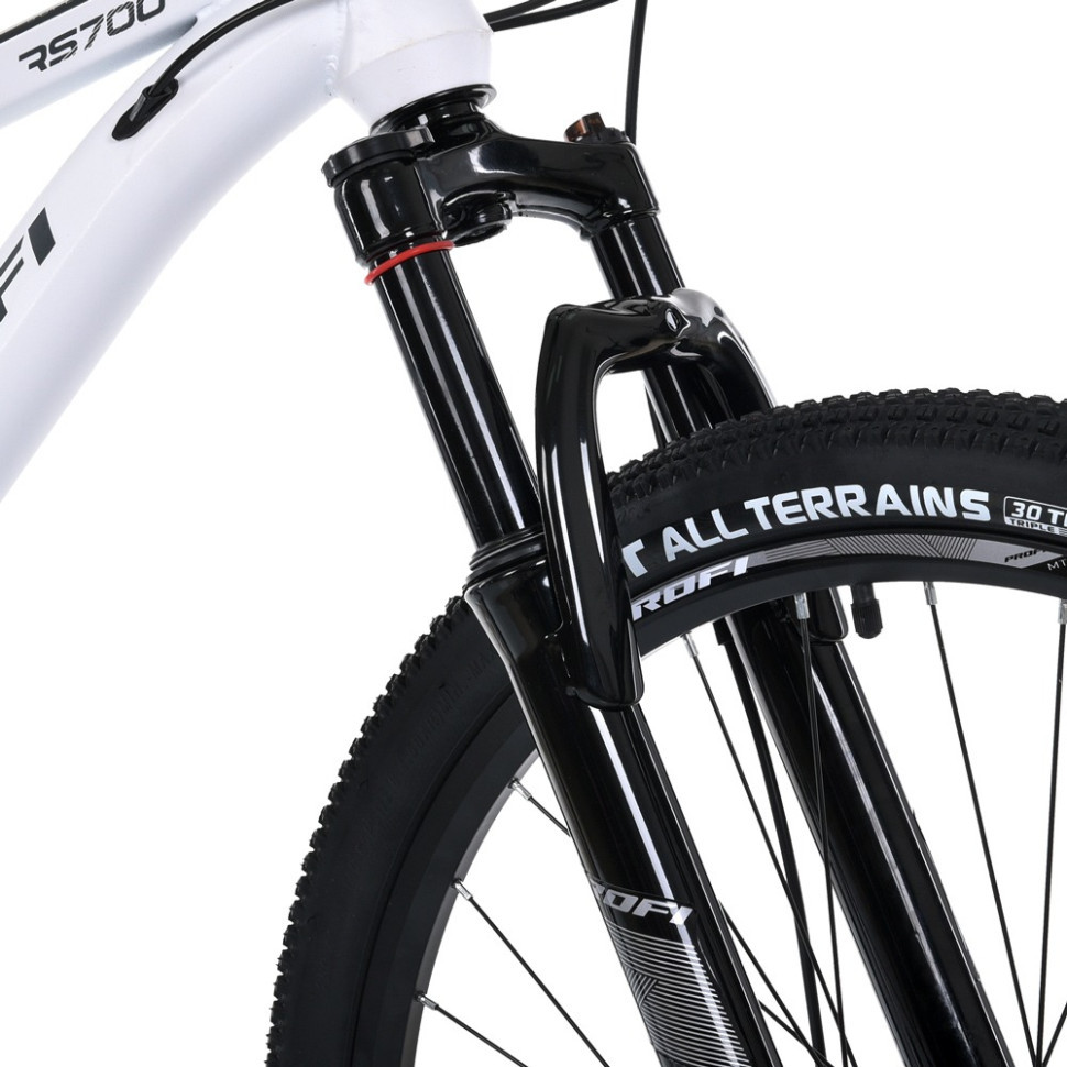 Велосипед SKD75 MTB 2605-2, 26 дюймів, сталева рама 16 Sunrun 24SP білий Вінниця - фото 10