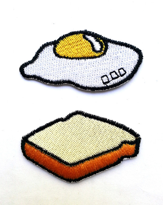 Нашивка патч Яичница и Тост (2 патча) Запоріжжя - фото 1