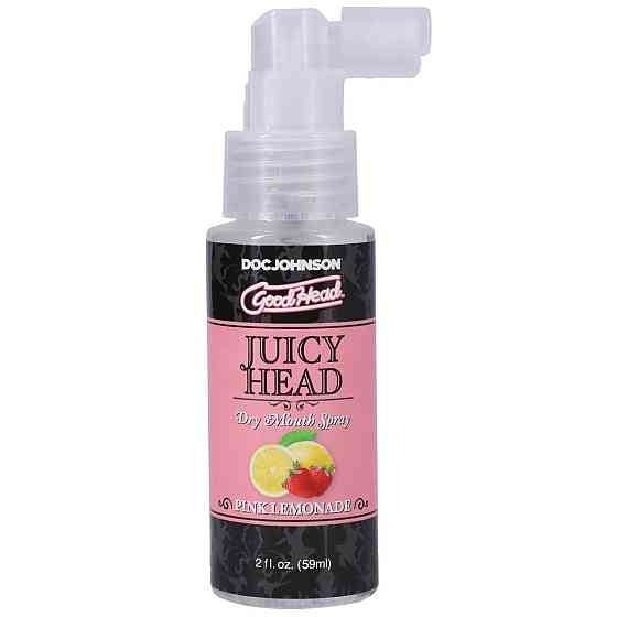 Зволожувальний спрей оральний Doc Johnson GoodHead – Juicy Head Dry Mouth Spray – Pink Lemonade 59мл Sex Aura Київ
