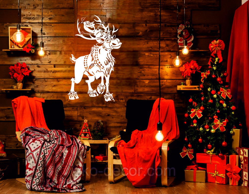 Декоративное настенное Панно «Олень», Декор на стену 70*43 см Киев - изображение 3