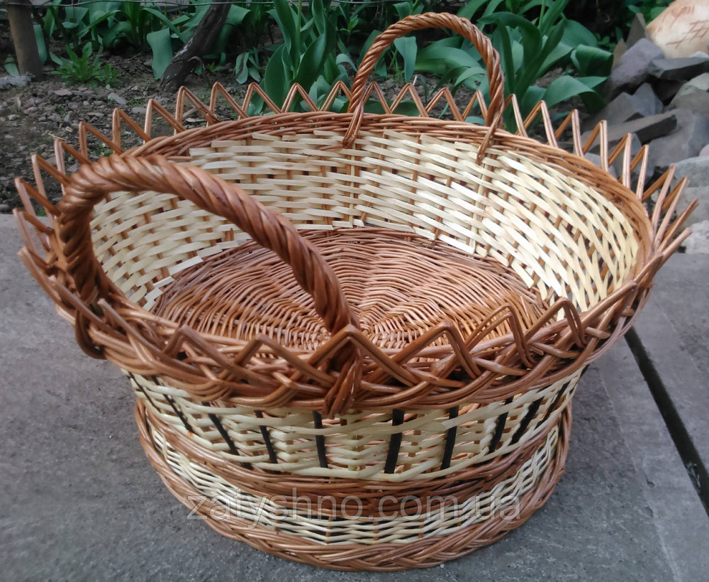 Кошик плетений з двома ручками Київ - фото 5