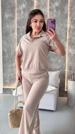 Жіночий костюм поло з брюками та лампасами Одеса