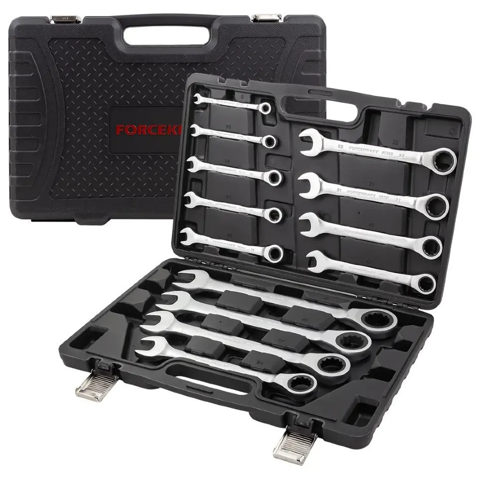 Набір ключів тріскачкових 13пр. (8-32мм) FORCEKRAFT FK-10339 Одесса - изображение 1