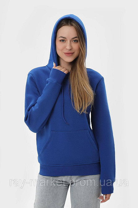 Худи женское базовое утепленное RAY BASIC васильковое (U0401W-Royal Blue) XXL Киев - изображение 4