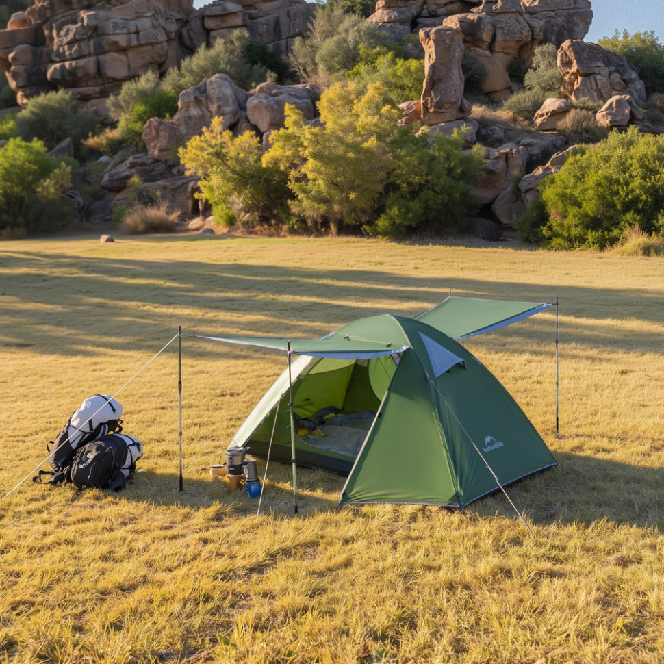 Намет двомісний Naturehike Bleik Series Tent CNK2550WS038, зелений Киев - изображение 5