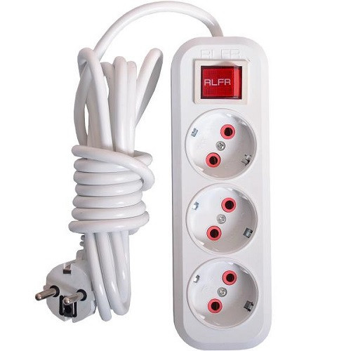 Удлинитель сетевой фильтр на 3 гнезда 5 м Киев - изображение 1