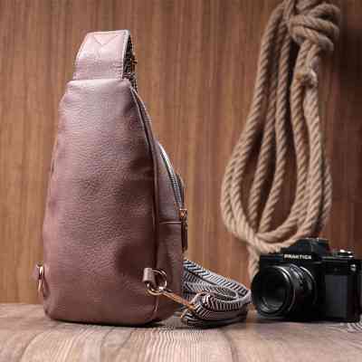 Сумка Vintage Компактна жіноча через плече з екошкіри Коричнева (22778) Вінниця