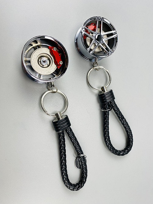 Брелок автомобільний диск колеса, брелок на ключі для водія, брелок металевий на авто ключі Мукачево - фото 6