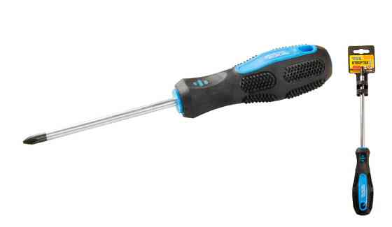 Викрутка хрестова магнітна MASTERTOOL PH2х100 мм ручка з TPR покриттям 48-5210 Коломия