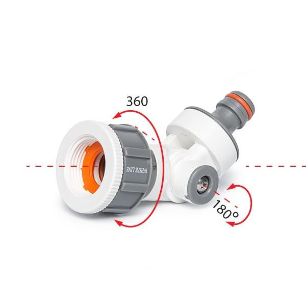 Адаптер обертовий на кран з внутрішньою різьбою 1 / 3/4, WHITE LINE, WL-2194 Киев - изображение 2