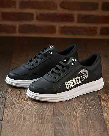 Чоловічі шкіряні кросівки 3д дизель ч\б Харьков