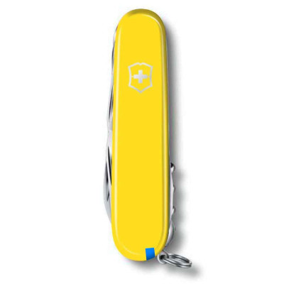 Нож Victorinox Huntsman Ukraine 91 мм Жовто-синій (1.3713.8.2) Винница - изображение 4