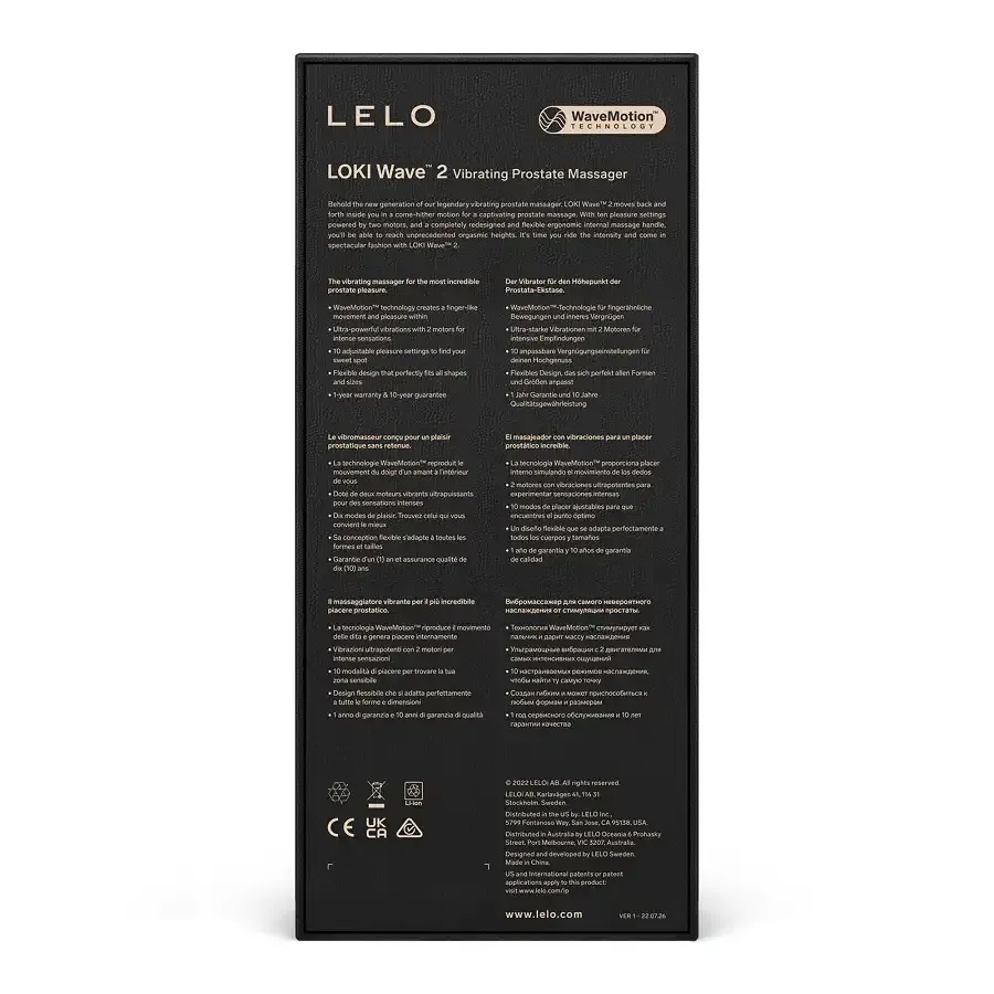 Масажер простати LELO Loki Wave 2 Base Blue, 2 мотори, манливий рух + вібрація Львів - фото 5