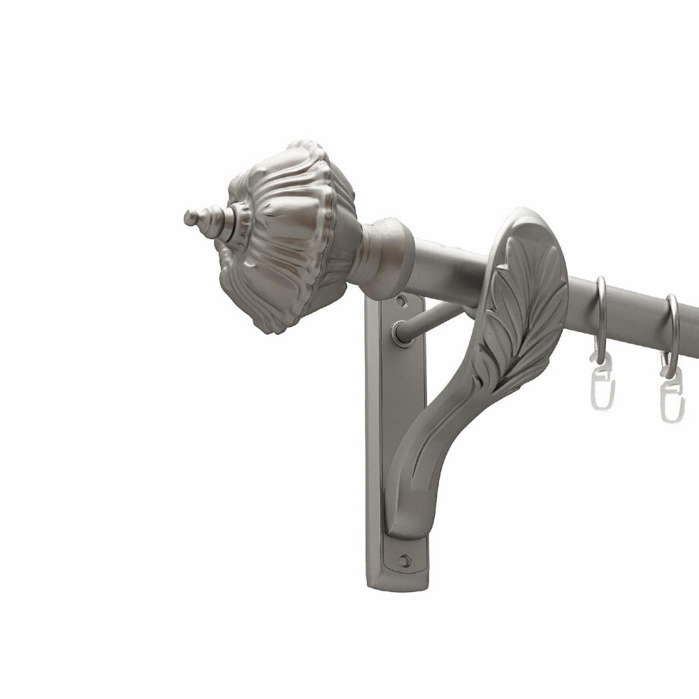 Карниз Orvit Шато металевий однорядний ретро гладка труба кільце металеве Сатин 25 мм 140 см (00-00027518) Львов - изображение 1