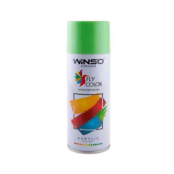 Краска акриловая Winso Spray 450мл салатово-зеленый (LIGHT GREEN/RAL6018) Киев