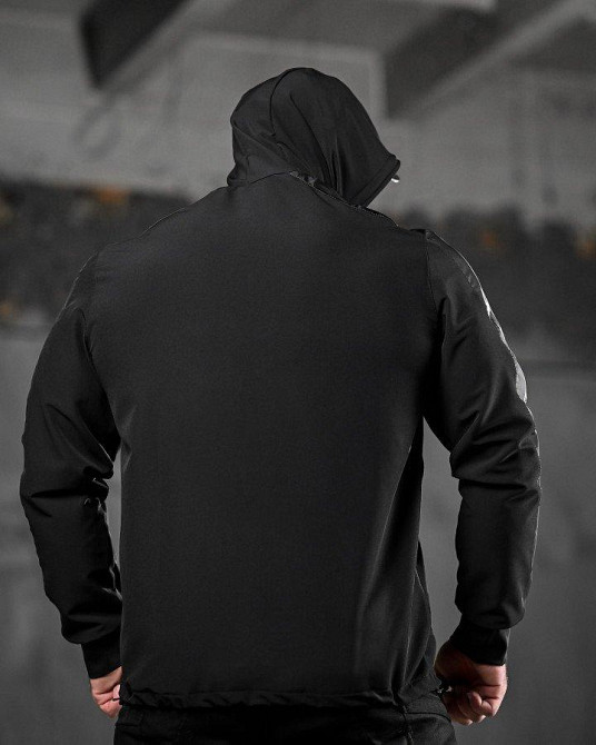 Тактическая ветровка RECOBA черная ДЛ6350 Одесса - изображение 3