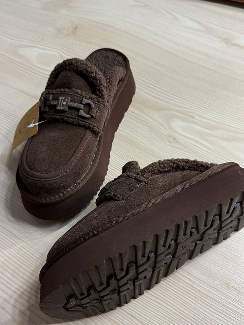 Уггі жіночі Itts 080-24 лофери капці на платформі з хутром коричневі, 37, 23,5 см Київ - фото 8