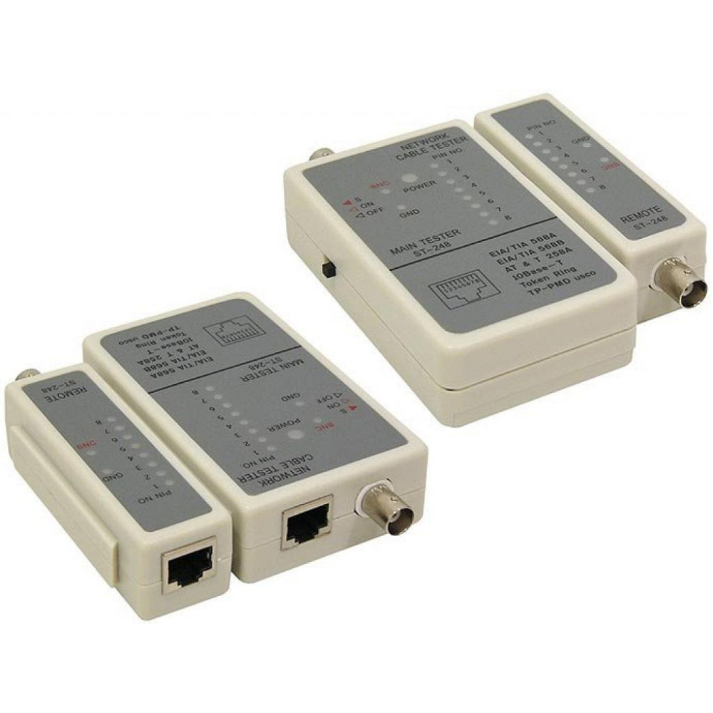 Тестер кабельный RJ-45, RG58 Cablexpert (NCT-1) Винница - изображение 1