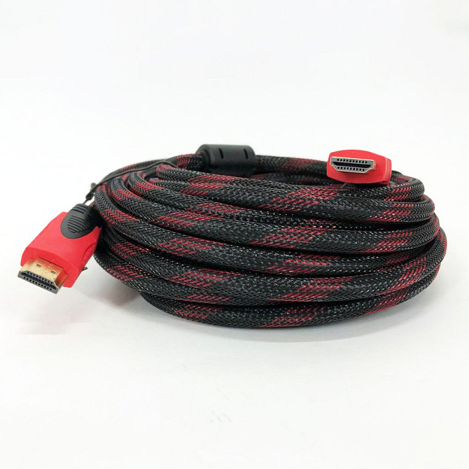 Кабель HDMI - HDMI 10m усиленный в обмотке 10м шнур EI-89 Львов - изображение 7
