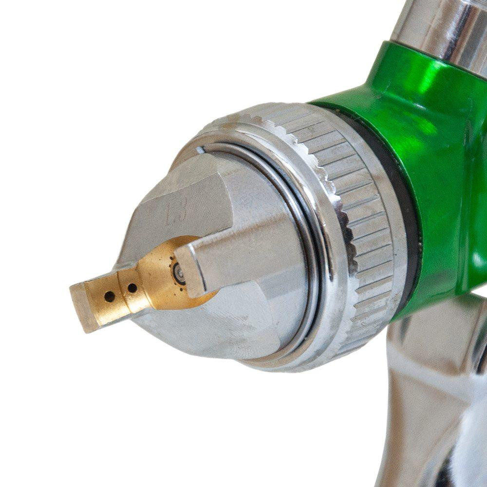 Краскораспылитель HVLP Ø1.3+1.7мм 140-280л/мин 3бар в/б 600мл (пласт) зелёный SIGMA (6812121) Киев - изображение 4