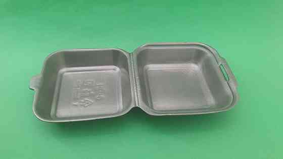 Ланч-бокс з спіненого полістиролу з кришкою (150*152*60) Чорний HP-6 (250 шт) Харків