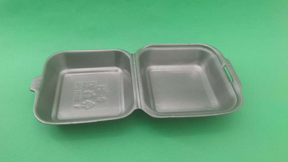 Ланч-бокс з спіненого полістиролу з кришкою (150*152*60) Чорний HP-6 (250 шт) Харків - фото 2