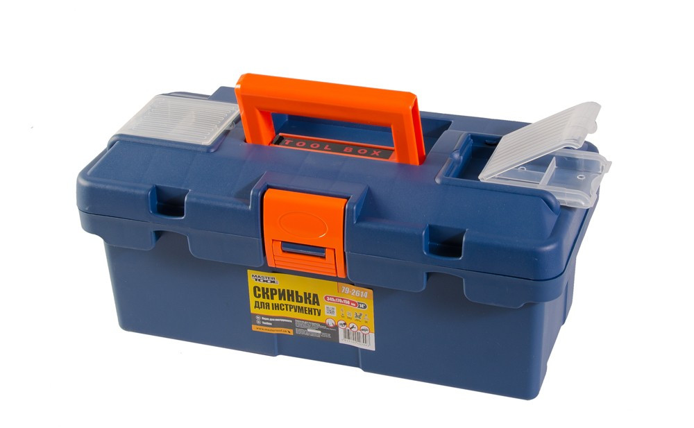 MASTERTOOL Скриня для інструментів MASTERTOOL з пластиковими замками органайзери 14" 345х170х15 Киев - изображение 6