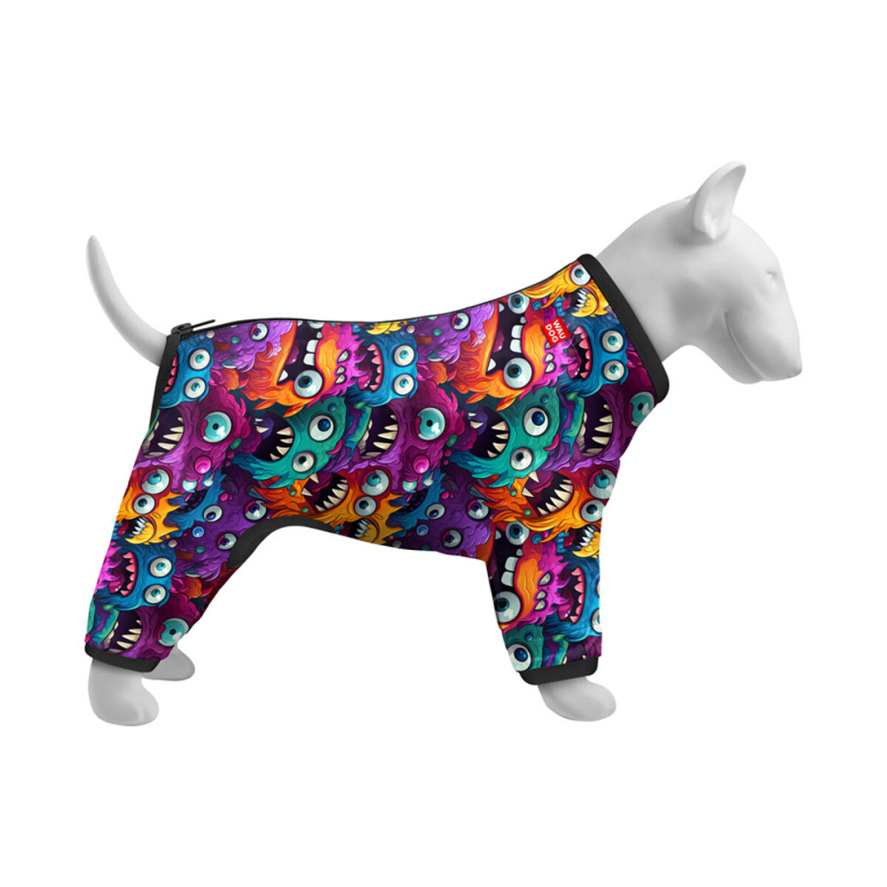 Вітровка для собак WAUDOG Clothes, малюнок "Зубасті монстри", M35, В 59-62 см, С 37-40 см Київ - фото 3