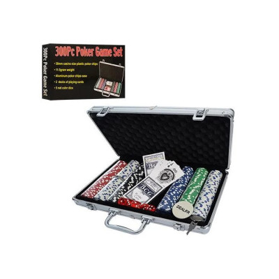 Настольная игра Johnshen Sports Покерный набор 300 фишек по 11,5 г (алюминиевый кейс) (IG-2114) Винница - изображение 4