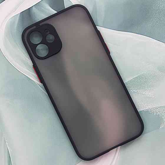 Чехол Funda Bumper Mat Case for iPhone 12 Black Київ