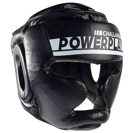 Боксерський шолом тренувальний PowerPlay 3048 Чорно-Білий S Київ