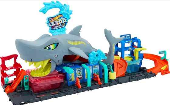 Трек набор Хот Вилс Сити Автомойка Супераккула Hot Wheels HTN82.  ОРИГІНАЛ! Харьков