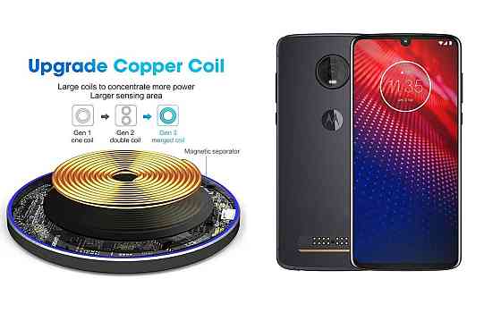 Бездротовий зарядний пристрій Copper до 30W для LG Velvet 5G LM-G900EM, USB-C, LED Київ