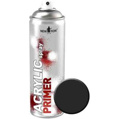 Аерозольна фарба для автомобіля New Ton акрил. чорний аер.500 мл (000021012) Вінниця