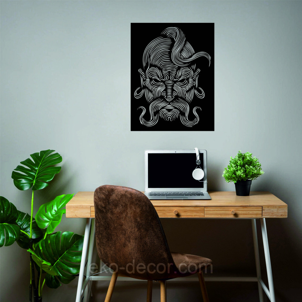 Декоративное настенное Панно «Козак» Декор на стену 110*85 см, Черный Киев - изображение 9