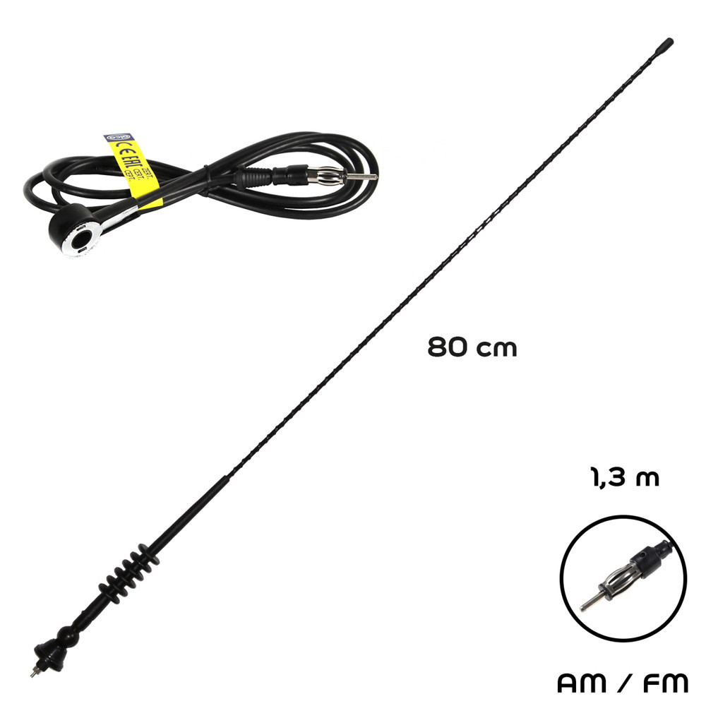 Антена автомобільна радіо AM/FM "Antenne Fiberglas" 12В 80см Alca, 530000 Київ - фото 2